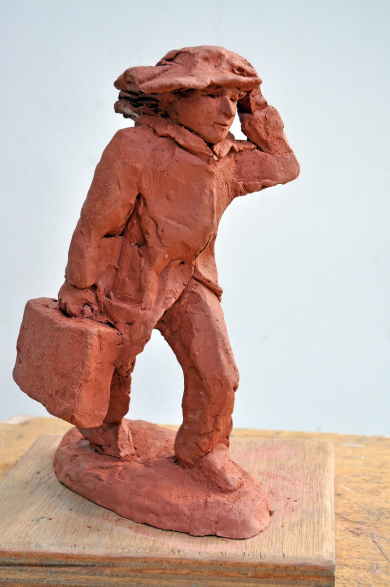 Wereldreiziger Frans van der Ven, beeldhouwer